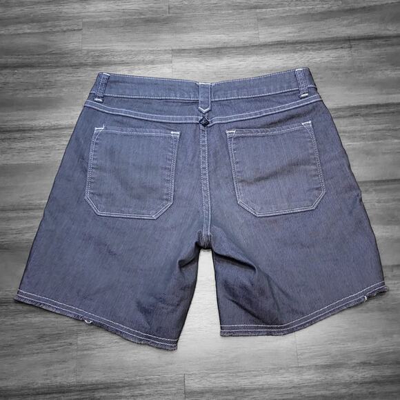 Prana Kara Denim Shorts Gray Embroidered Women’s Size 4 / 28 W3KARA114 EUC - Picture 3 of 12